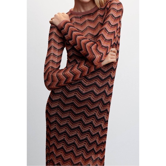 MANGO ~Lurex Knitted Dress (NWT) - Picture 10 of 11